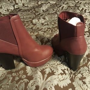 Burgandy Ankle Boot